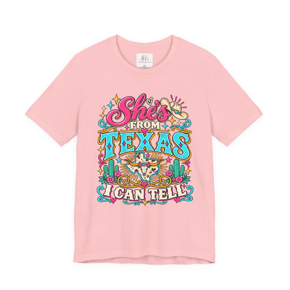 She’s From Texas Graphic Tee – Western Cowgirl Shirt