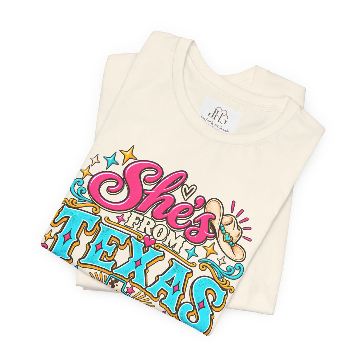 She’s From Texas Graphic Tee – Western Cowgirl Shirt