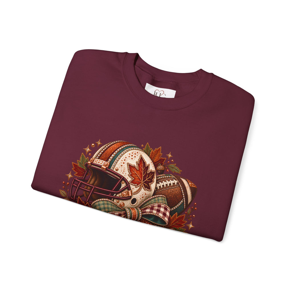 Fall Football Game Day Sweatshirt | Autumn Pumpkin Crewneck | Thanksgiving Football Shirt