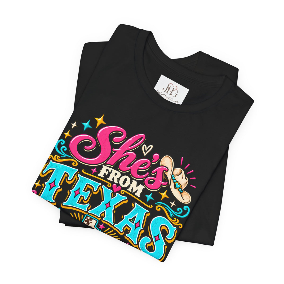 She’s From Texas Graphic Tee – Western Cowgirl Shirt