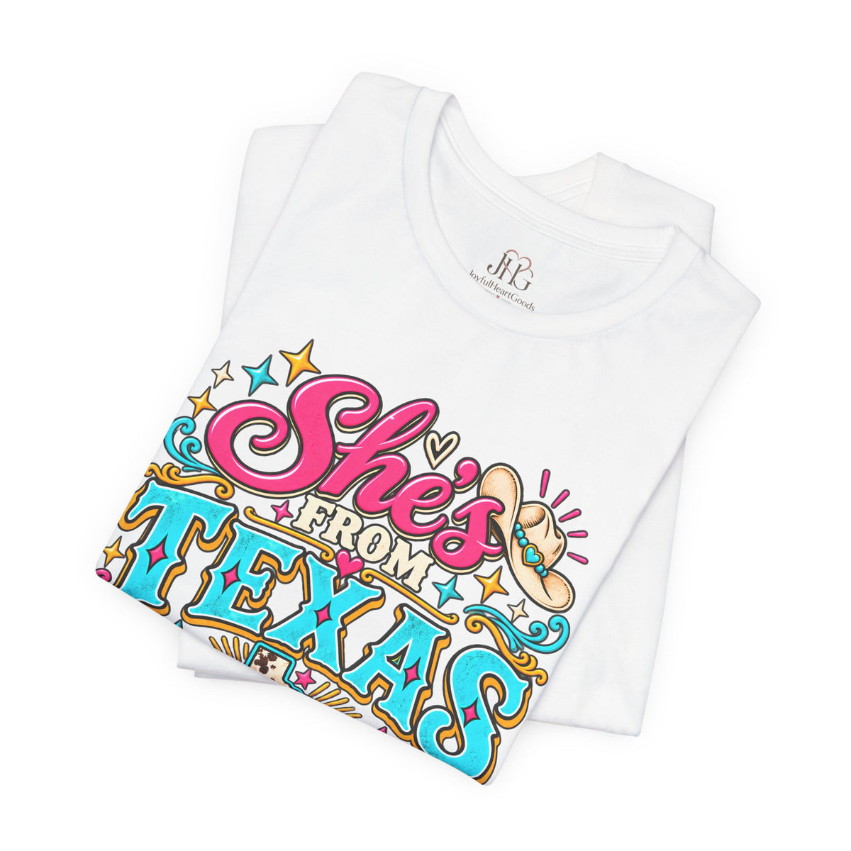 She’s From Texas Graphic Tee – Western Cowgirl Shirt