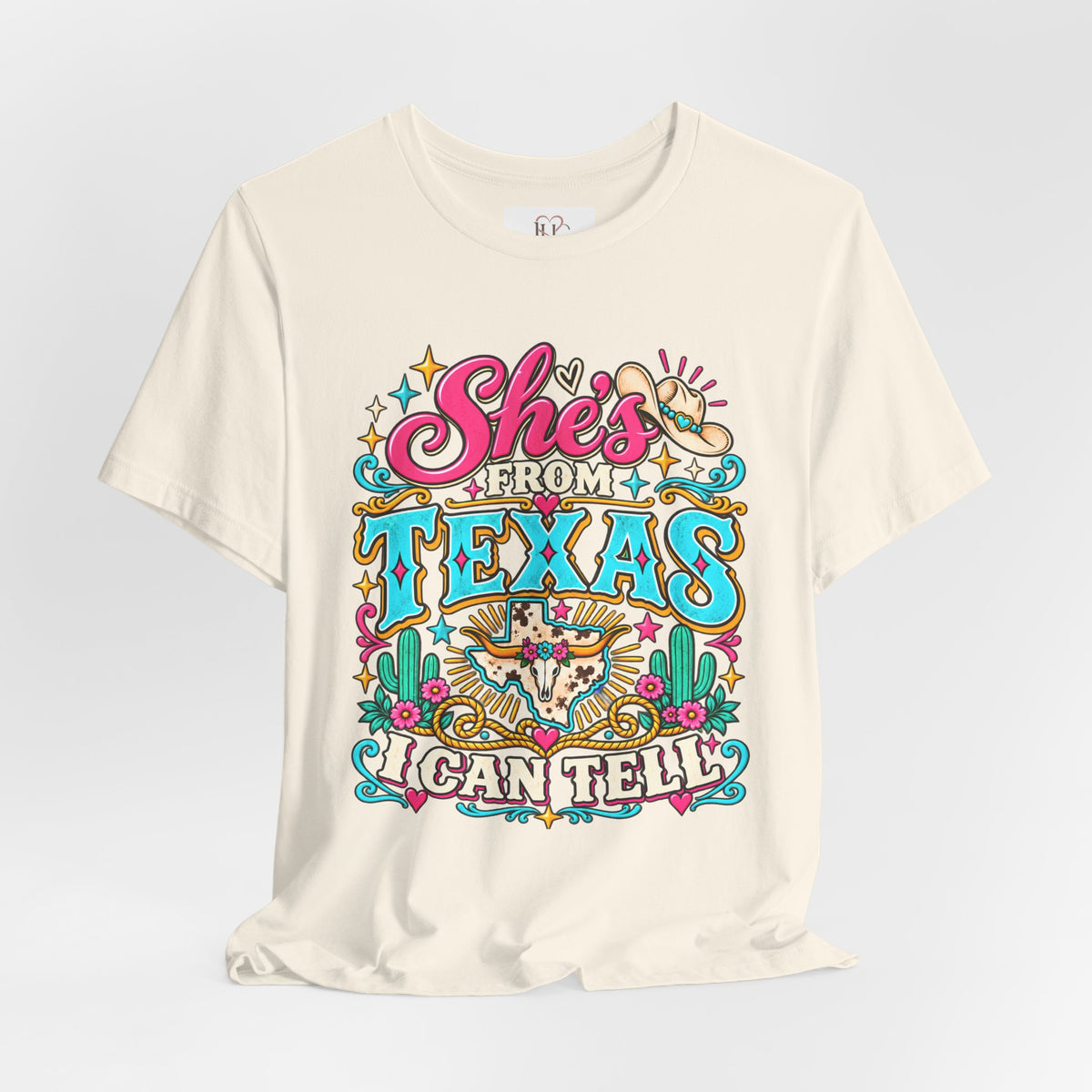 She’s From Texas Graphic Tee – Western Cowgirl Shirt
