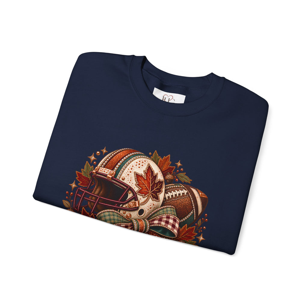 Fall Football Game Day Sweatshirt | Autumn Pumpkin Crewneck | Thanksgiving Football Shirt