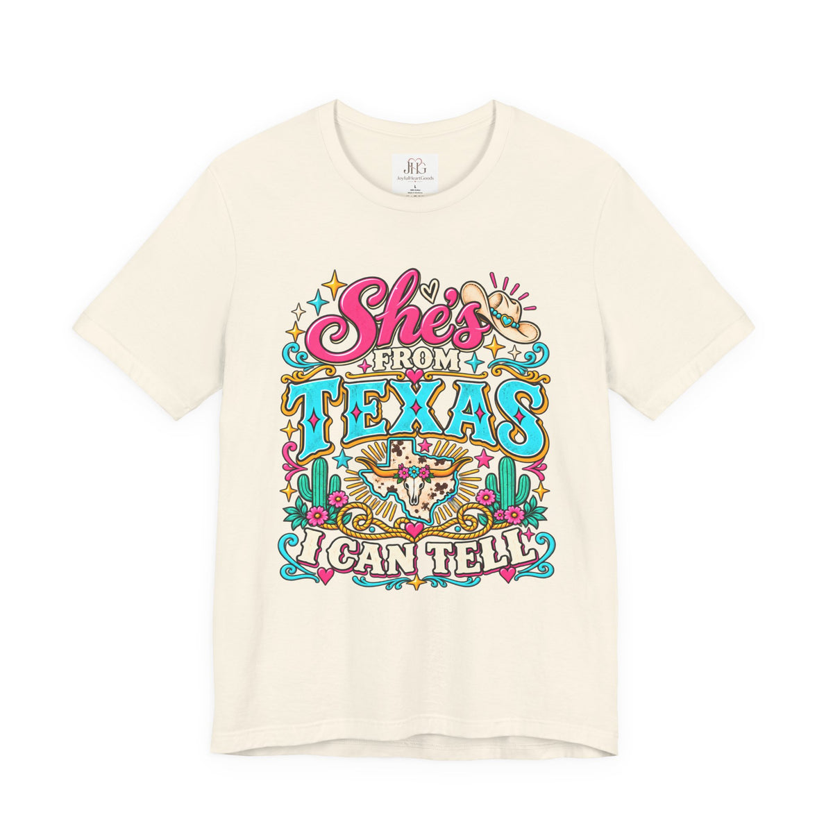 She’s From Texas Graphic Tee – Western Cowgirl Shirt