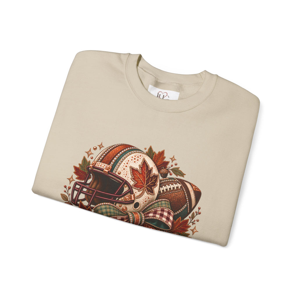 Fall Football Game Day Sweatshirt | Autumn Pumpkin Crewneck | Thanksgiving Football Shirt
