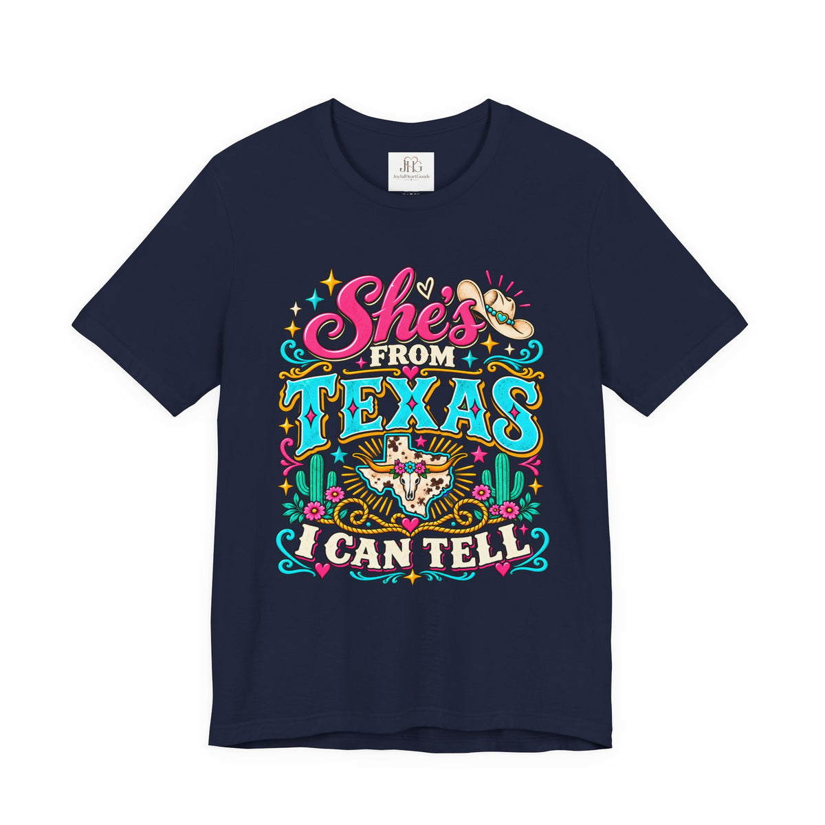 She’s From Texas Graphic Tee – Western Cowgirl Shirt