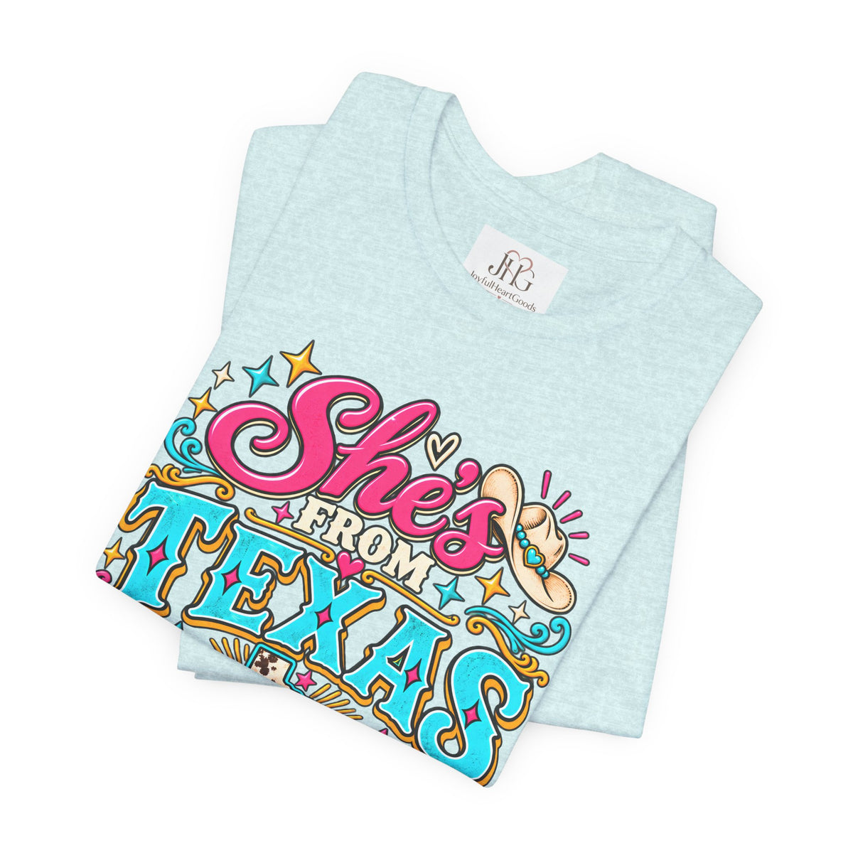She’s From Texas Graphic Tee – Western Cowgirl Shirt
