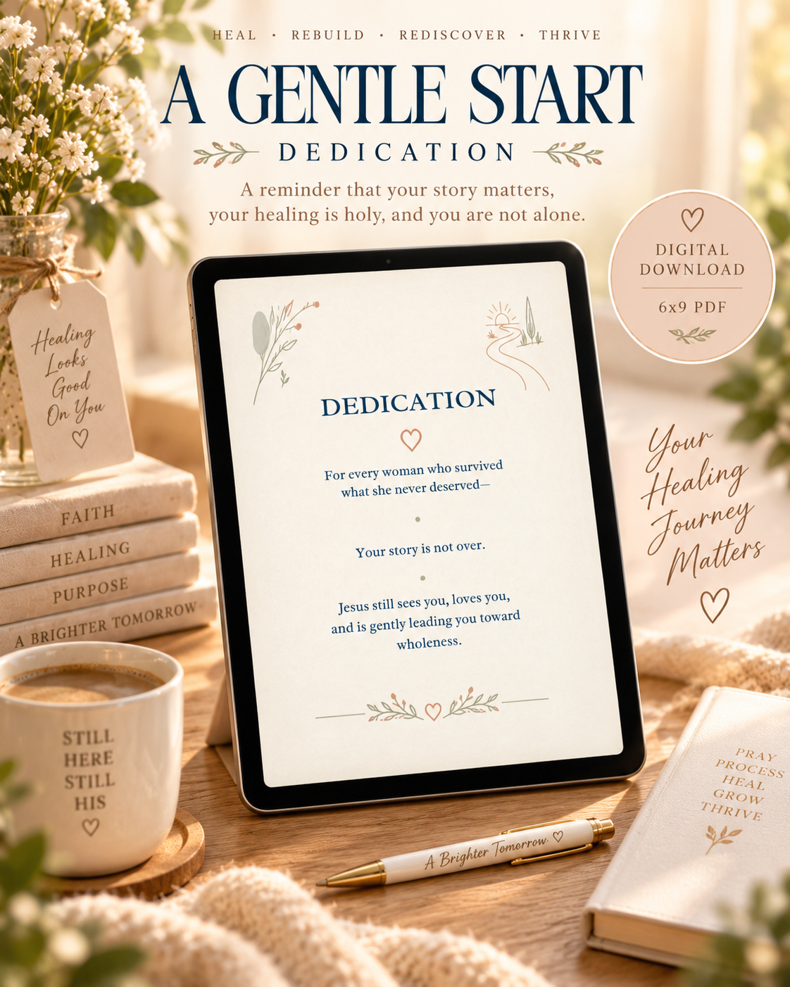 From Wounds to Wholeness | 90-Day Christ-Centered Healing Journal